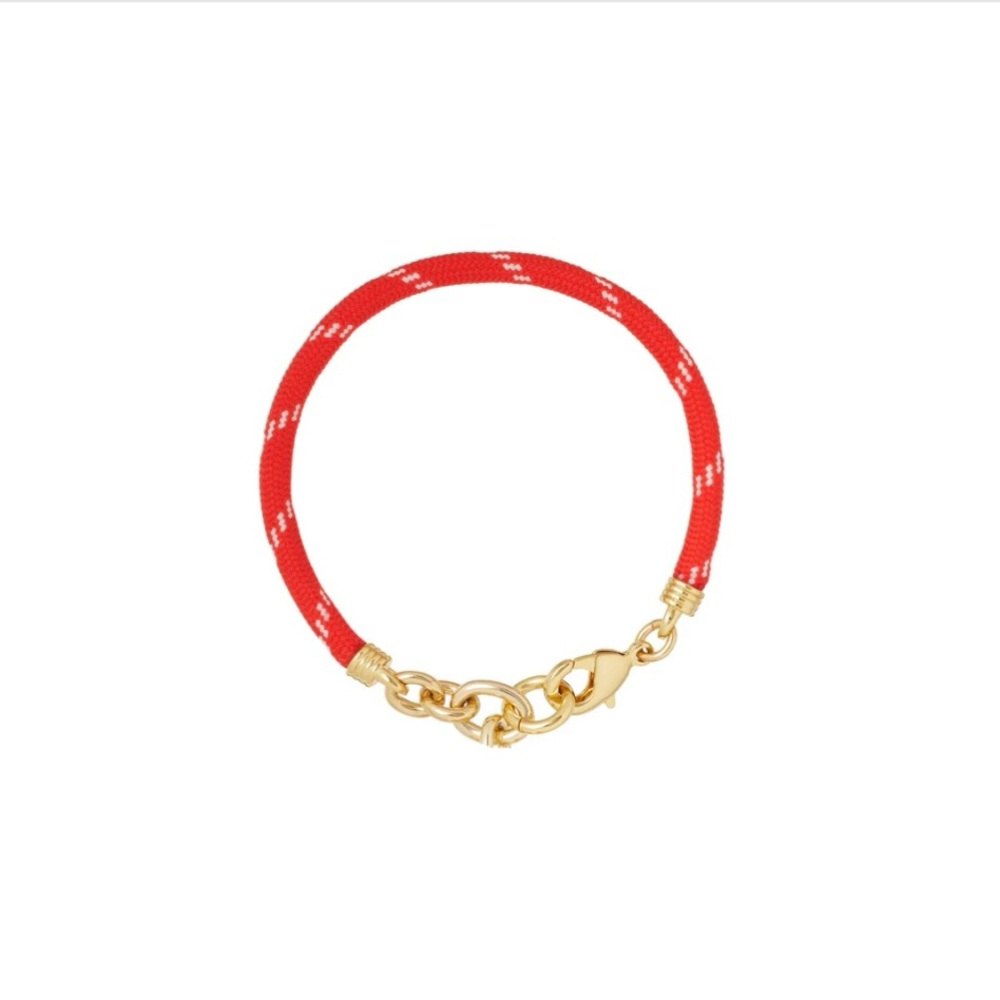 ROXANNE ASSOULIN tangerine The Happy Cord Charm Bracelet without charm firm pric